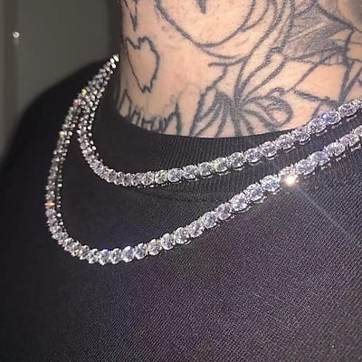 dây chuyền tennis hiện đại hiphop dương linh luxury